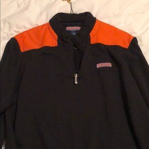 Vineyard Vines orange and black Shep shirt